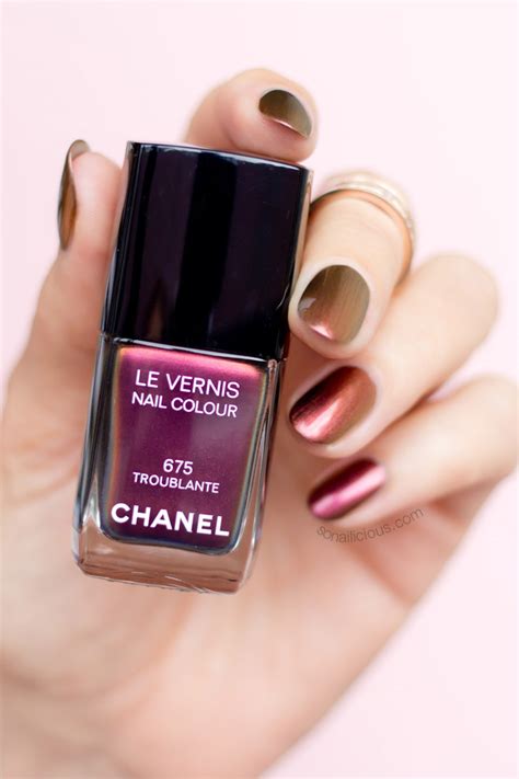 chanel troublante nail polish 675|Chanel Troublante (675) Le Vernis Nail Colour Review.